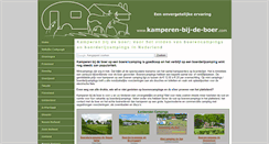 Desktop Screenshot of kamperen-bij-de-boer.com